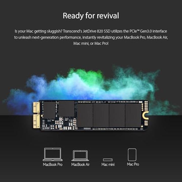 Actual product image Transcend JetDrive 820 (960 GB, M.2)