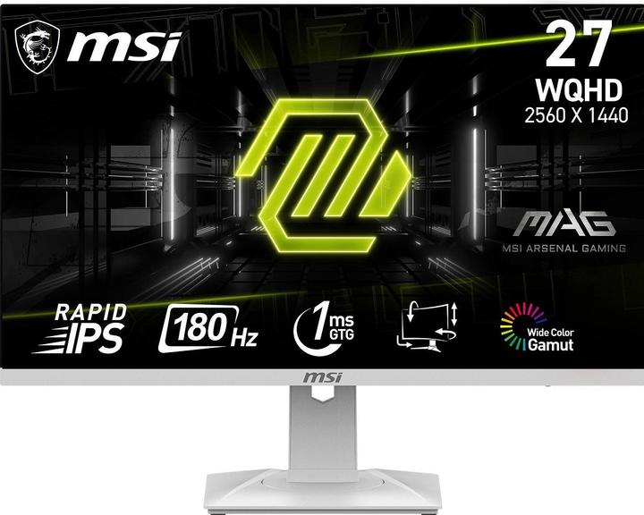 Produktbild MSI 27"(68.6cm)TFT MAG 274QFWDE White GAMING Flat 180Hz 1ms (2560 x 1440 Pixel, 27")