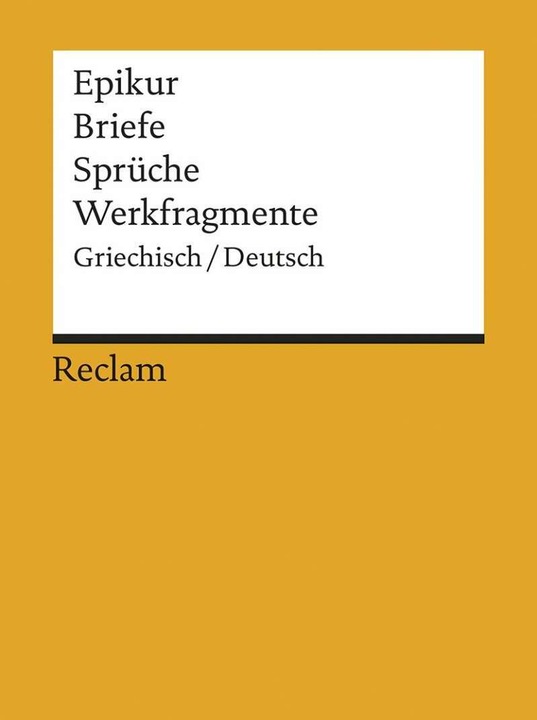 Produktbild Briefe, Sprüche, Werkfragmente (Deutsch, Epikur, 1986)