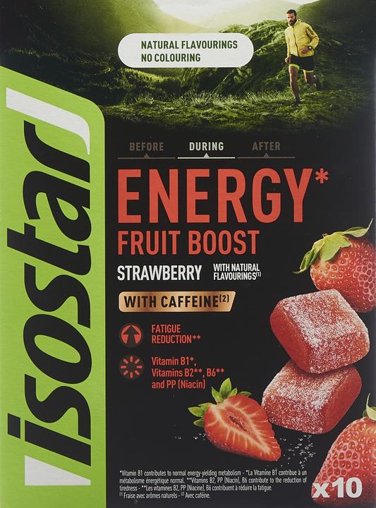 Produktbild Isostar Fruit Boost (Erdbeer, 10 Stk., 100 g)