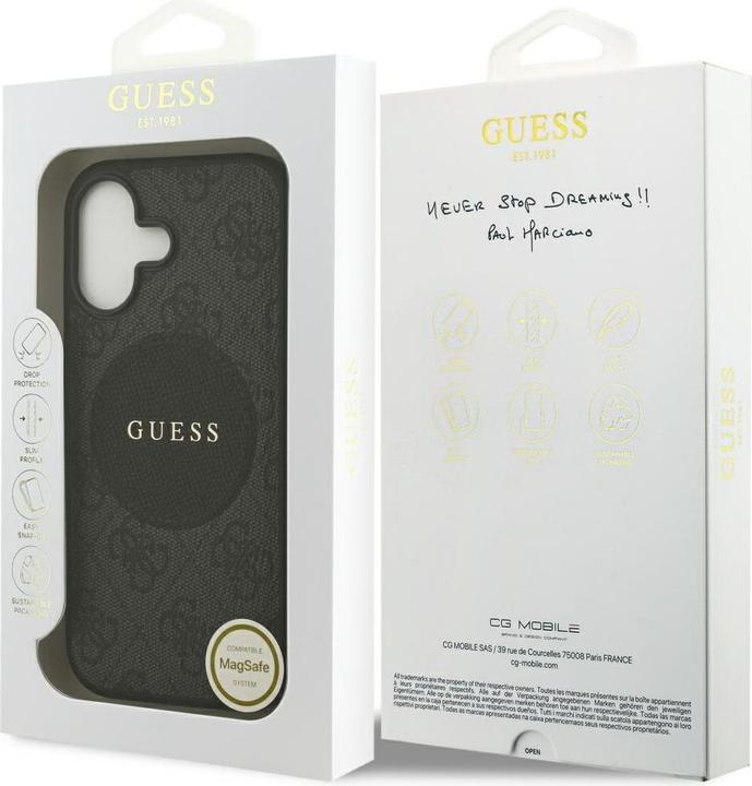 Image du produit Guess - 4G Circle Classic Logo MagSafe (GUHMP17SP4PGRSGK) - iPhone 17 - Black (Apple iPhone 17)