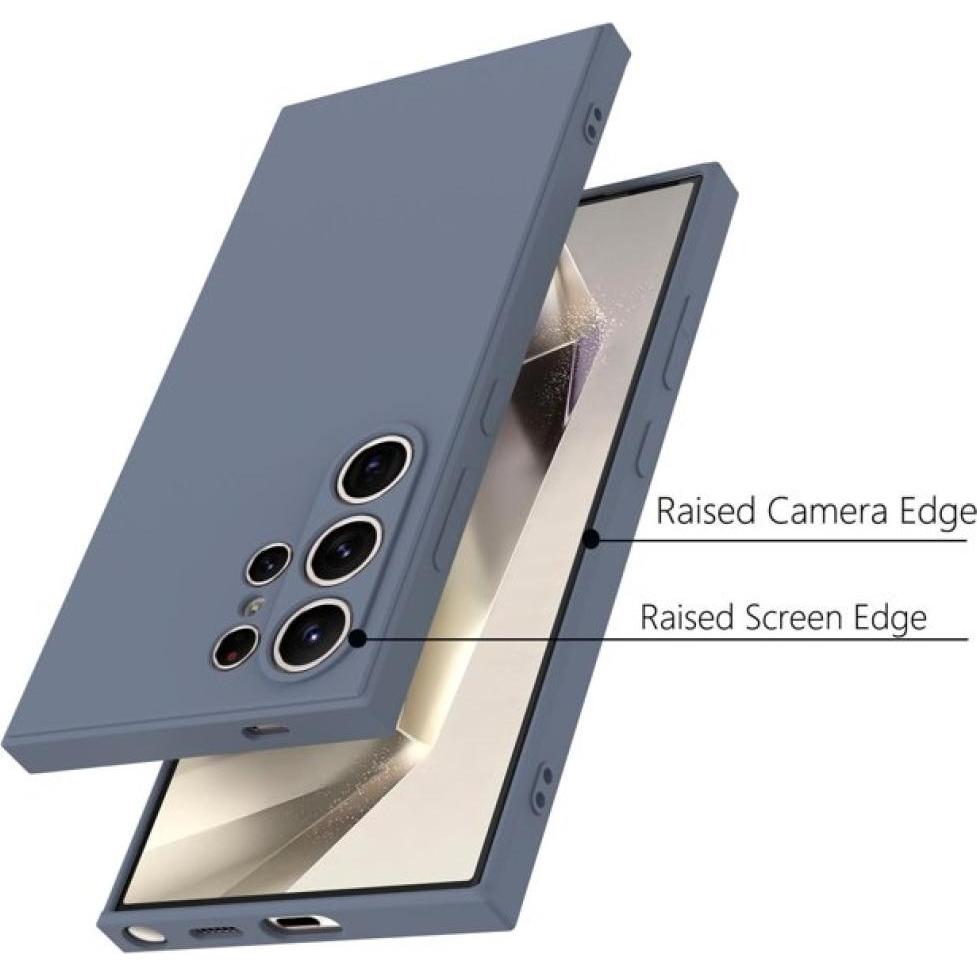 Thumbnail - Screenguard Liquid Silicone Case Hülle (Samsung Galaxy S24 Ultra), Smartphone Hülle, Blau