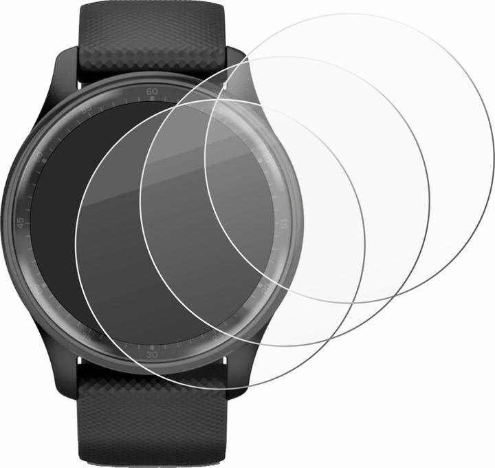 Produktbild Savvies Panzer Schutzglas für Garmin Vivomove Trend Schutzfolie Displayschutz Display Schutz Glas Folie