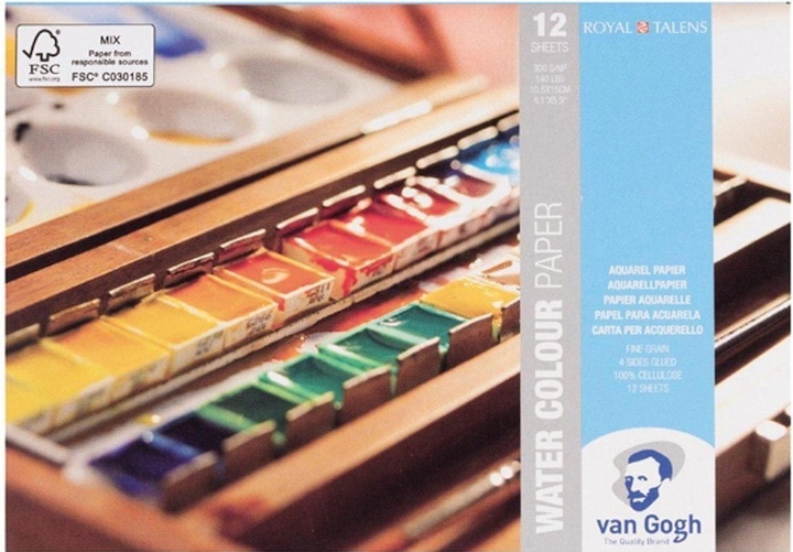 Produktbild Van Gogh Aquarellpapier (A6, Blanko, Weicher Einband)