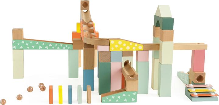 Produktbild Classic World Murmelbahn-Bauset aus Holz, 62-teilig.