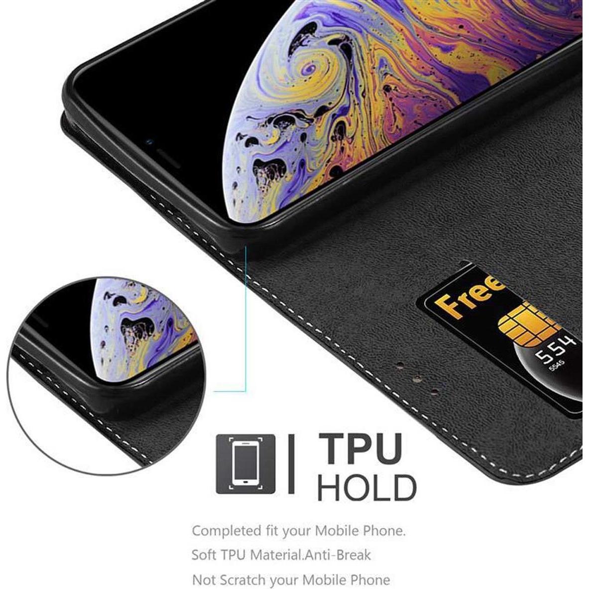 Thumbnail - Cadorabo Book X-Wallet Cover (Apple iPhone XS Max), Smartphone Hülle, Schwarz