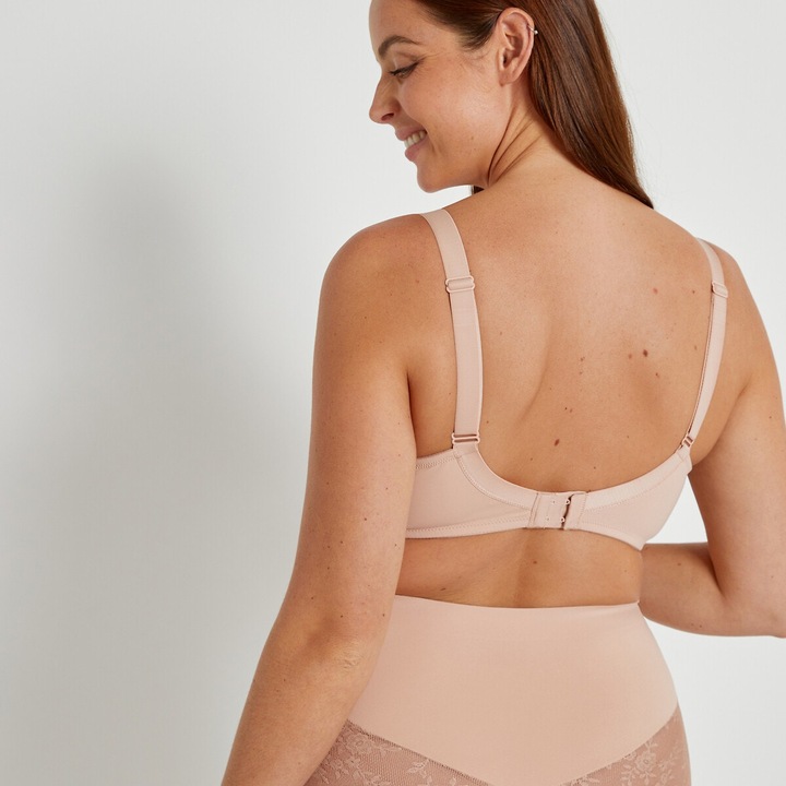Image du produit La Redoute Collections Soutien-gorge minimiseur en microfibre et dentelle (85 D)
