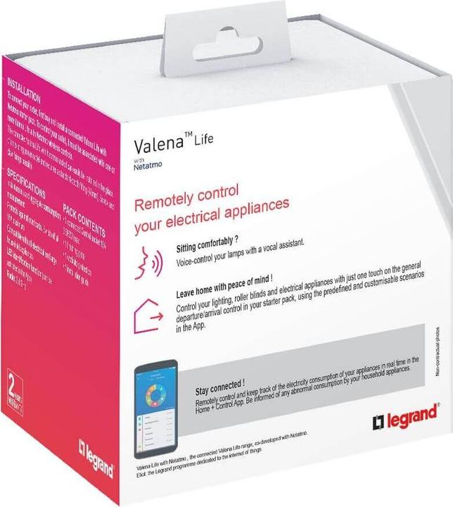Actual product image Legrand 752194 Valena 752194 Life with Netatmo Schuko socket outlet