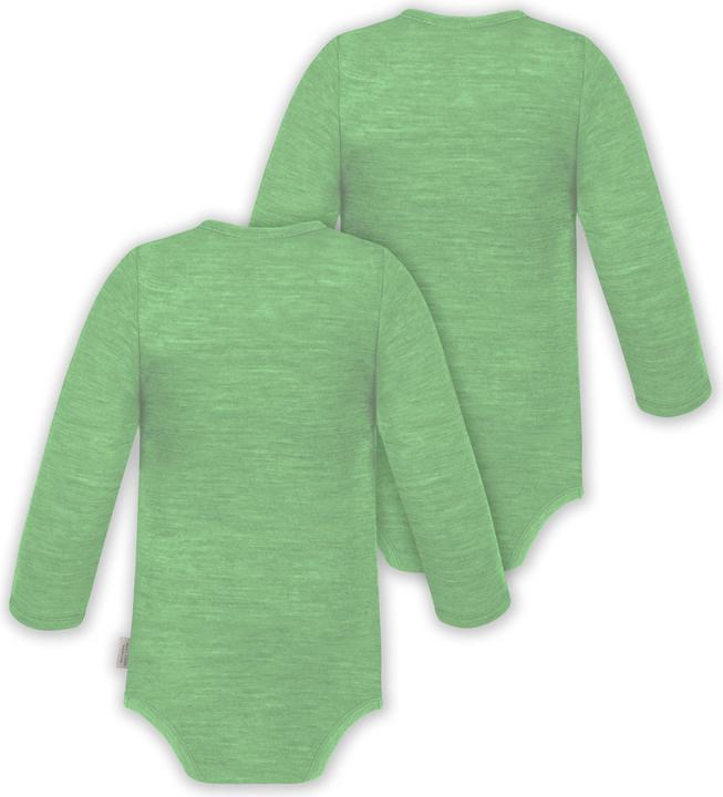 Produktbild Normani 2er Pack Doppelpack Baby-Body Merino Wickelbody Bodysuit Langarm - 9343 (80)