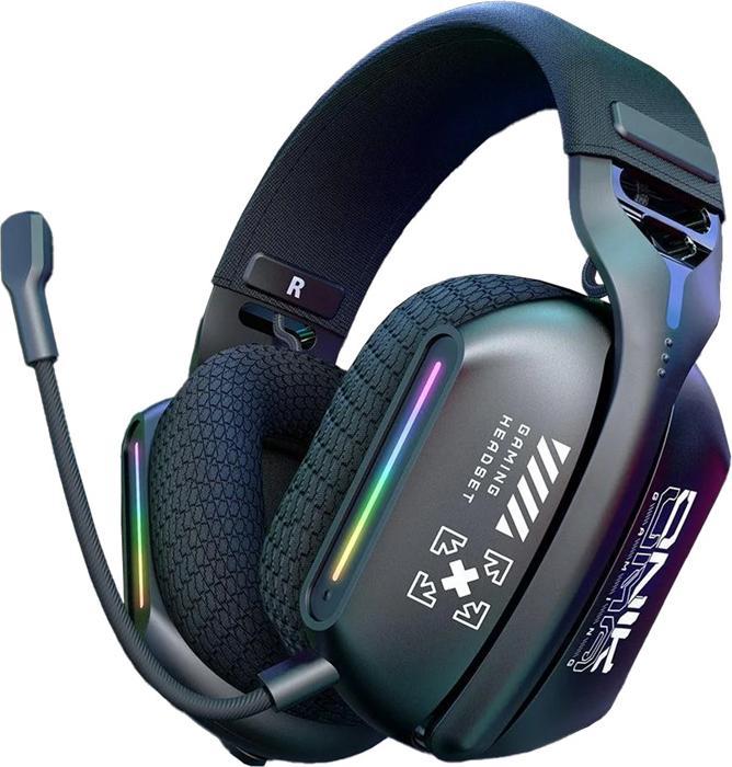 Actual product image Onikuma GT808 (2.4G+Bluetooth) Black GAMING HEADSET (Cable, Wireless)