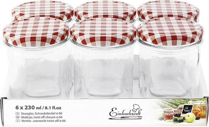 Actual product image Einkochwelt Preserve jars (6 pcs., 0.23 l)