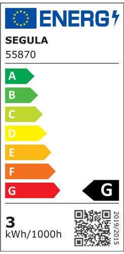 Energie-Label Segula LED Kerze 24V Ambient klar E27 dimmb. (E27, 3 W, 210 lm, 1 x, G)