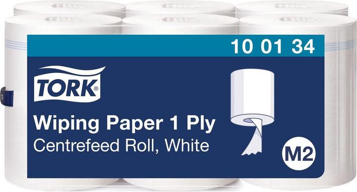 Produktbild Tork Aftørringspapir Standard M2 1-lags hvid 275m 100134 6rl - (6 ruller pr. karton) (6x)