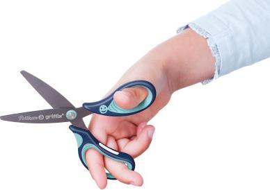 Produktbild Magni Schulschere griffix RH spitz 15cm blau (14 cm)