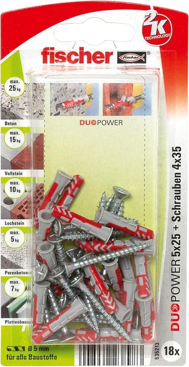 Produktbild Fischer DuoPower 5x25 S K (1 Stk.)
