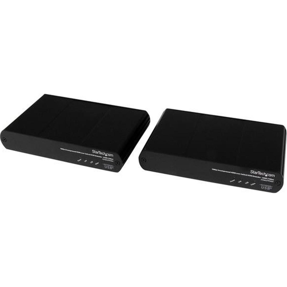 StarTech USB HDMI su Cat5e / 6 KVM Console Extender con video 1080p non compresso - 100m - Cat5e Cat..., Switch KVM, Nero