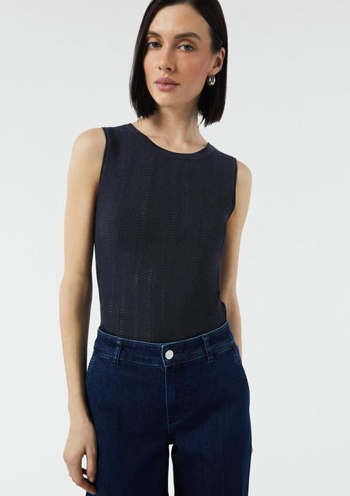 Actual product image Comma Strickpullunder Slim-Fit-Stricktop mit Strukturmuster (40)