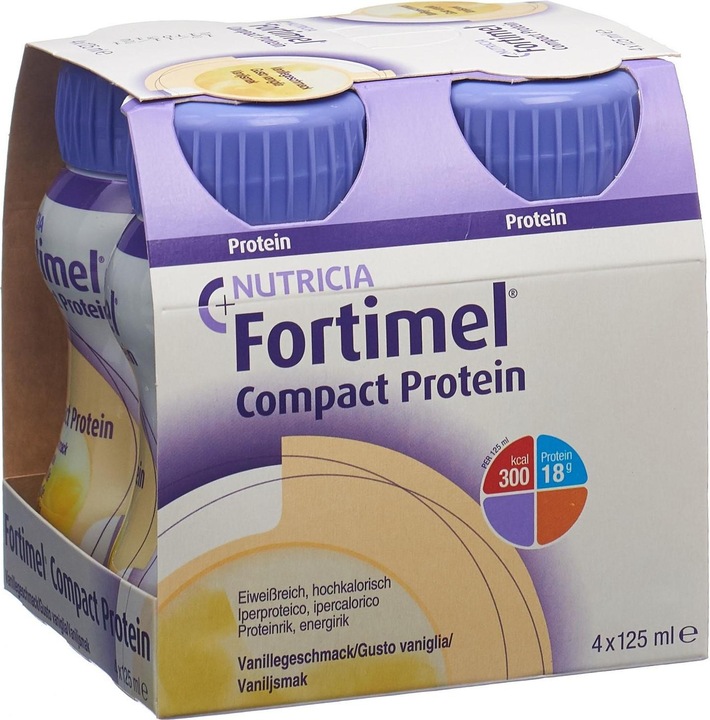 Actual product image Fortimel Compact Protein Vanille (Vanilla, 4 x)