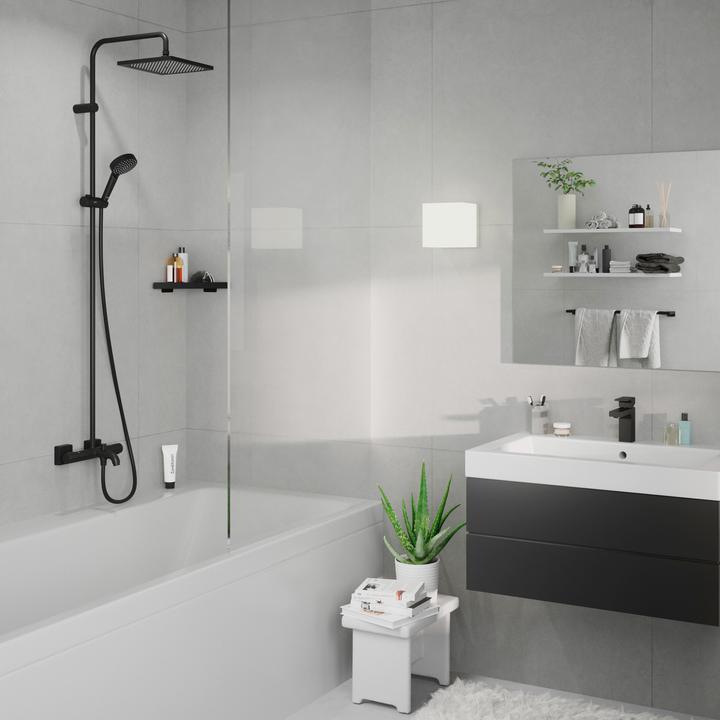 Image du produit hansgrohe HG Showerpipe Vernis Shape 240 1 jet m Thermostat de baignoire noir mat