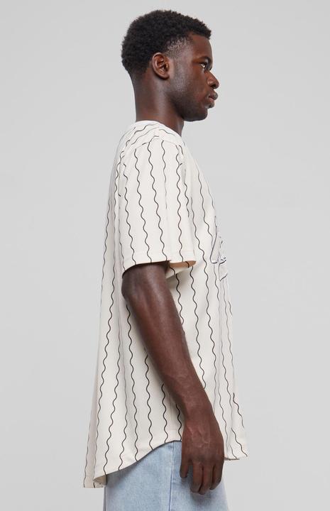 Produktbild Karl Kani KM233-014-1 KK Varsity Ziczac Pinstripe Baseball Shirt (M)