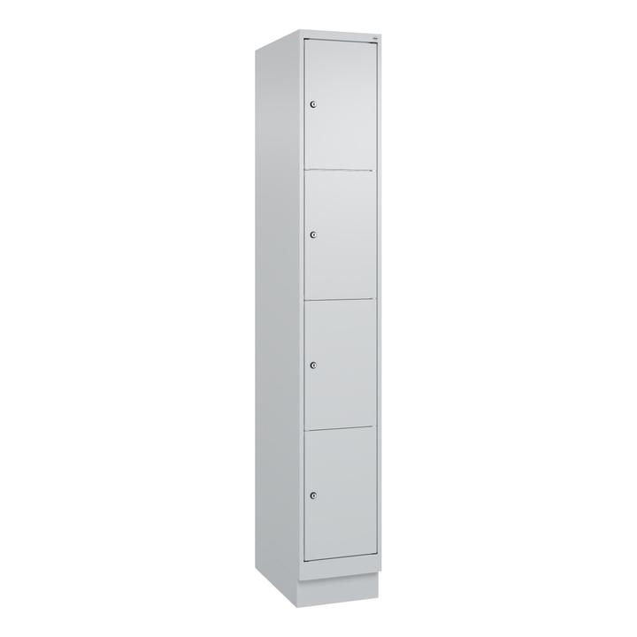 Actual product image C+P Fächerschrank Classic Plus, 4 Fächer übereinander, Abteilbreite 30 cm, mit Sockel (30 cm, 195 cm)
