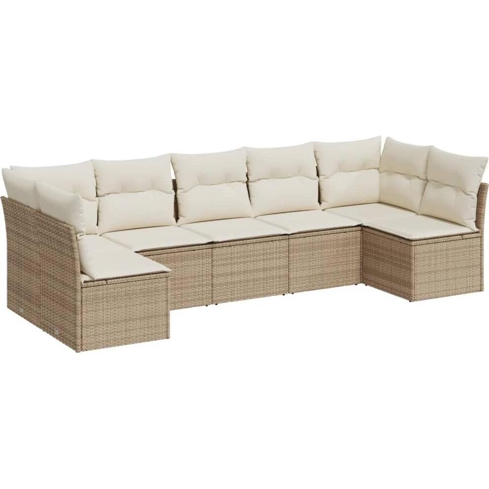 VidaXL, Gartenlounge, 10-tlg. Garten-Lounge-Set mit Kissen