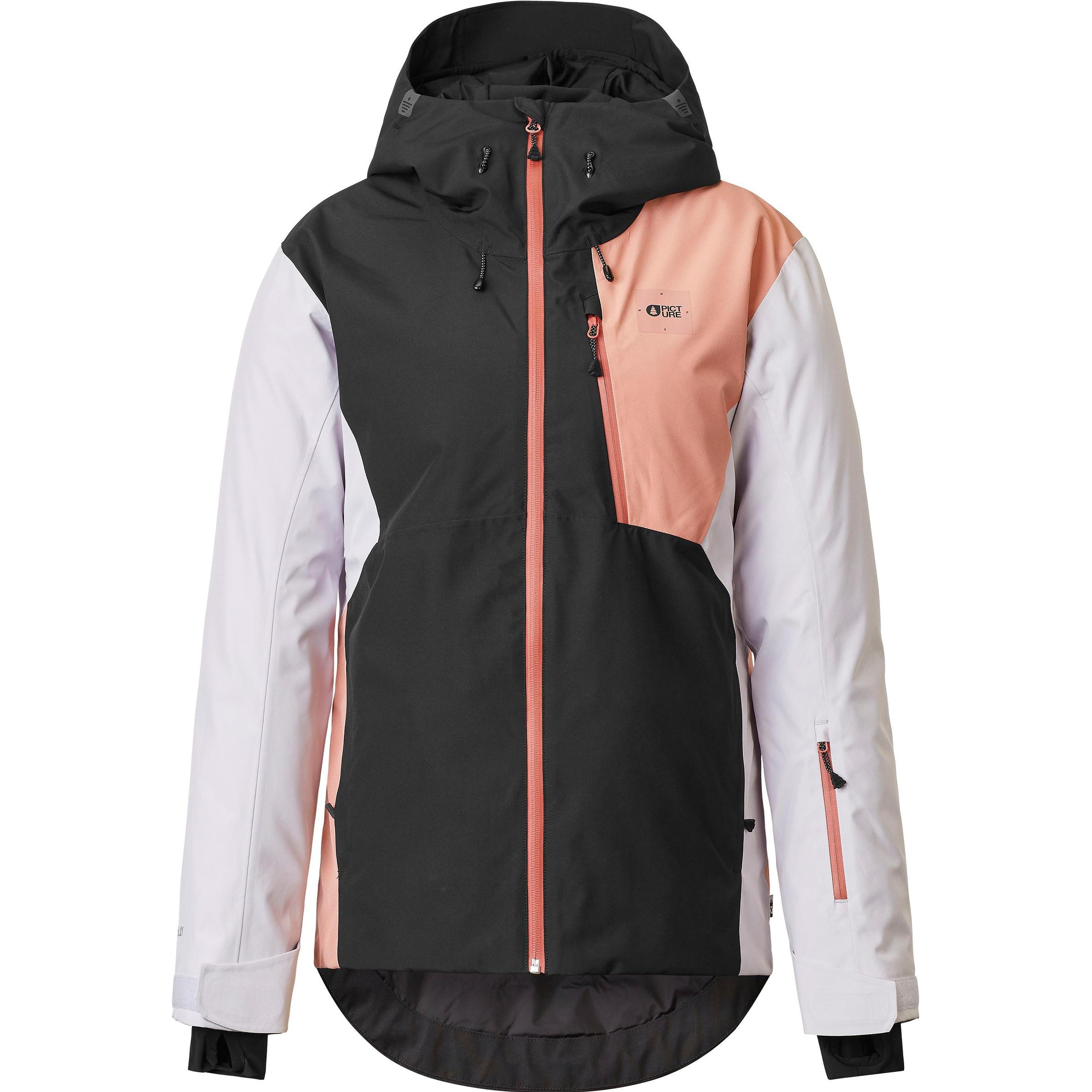 Picture, Damen, Skijacke, Seen (S), Schwarz, Weiss, S
