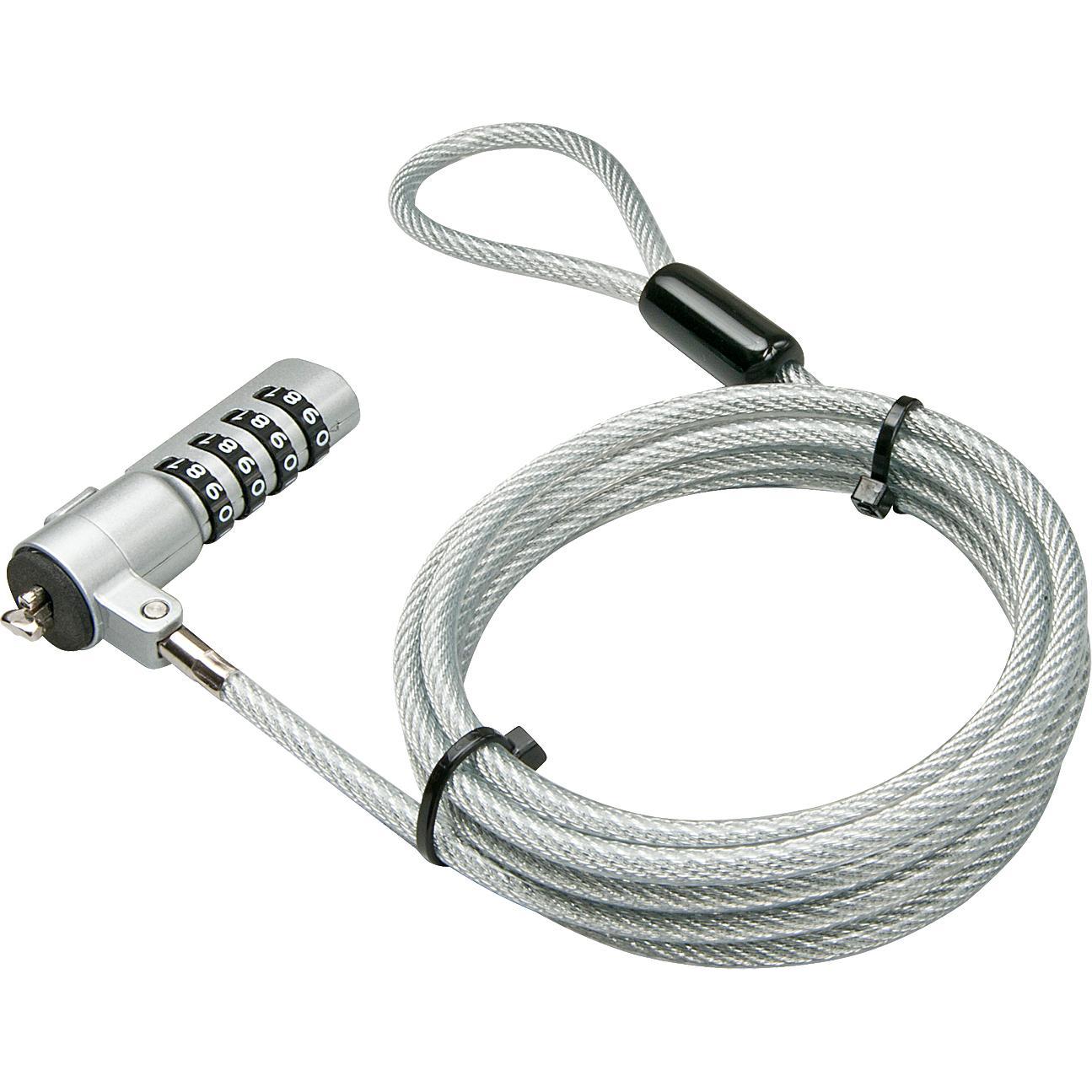 Thumbnail - Lindy Diebstahlsicherungs-Kabel, Notebook Security, Silber