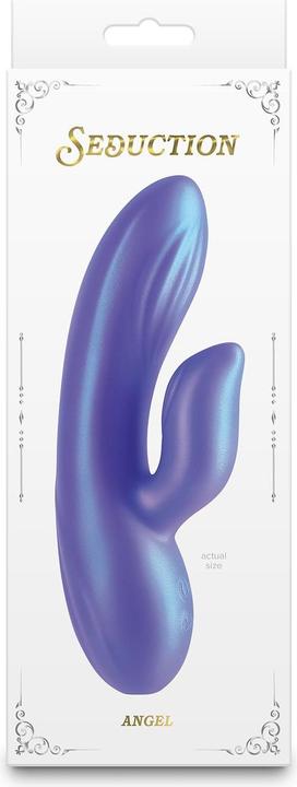 Actual product image NS Novelties Seduction Angel Metallic Blue Vibrator 17.4 cm