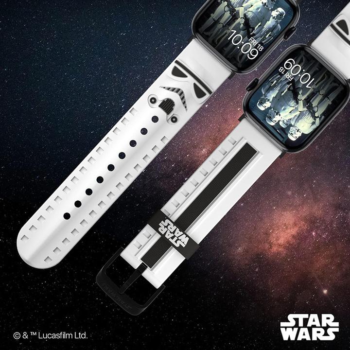 Immagine prodotto Moby Fox Star Wars - Apple Watch Armband 38/40/41/42/44/45/49 mm (Stormtrooper 3D) (Silicone)