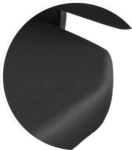 Produktbild Bimos Arbeitsdrehstuhl Nexxit Bodengleiter Kunstlederpolster schwarz Grifffarbe blau 450-600 mm (45 - 60 cm)