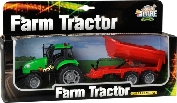 Produktbild Sombo Traktor mit Trailer Light & Sound 1:32