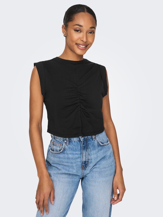 Actual product image Only Plain top without sleeves (S)