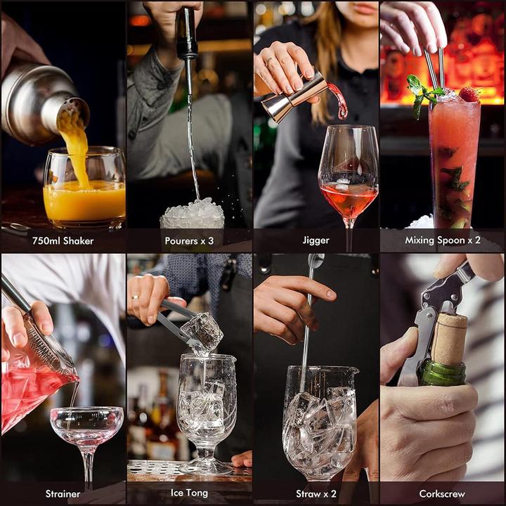Immagine prodotto Lychee 12-teiliges Cocktailshaker-Set (Set da cocktail)