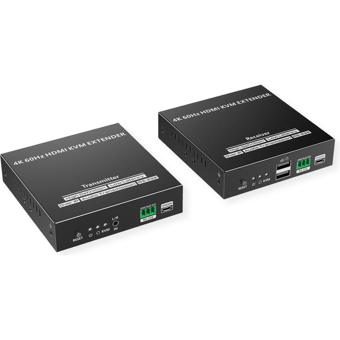 Value HDMI KVM Extender IPCOLOR, KVM Switch, Schwarz