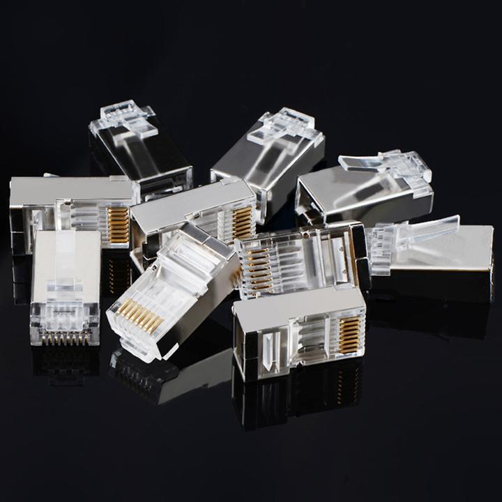 Actual product image Ugreen Ethernet RJ45 Metal plug, 8P/8C, Cat.6, UTP (10pcs.) (UTP, CAT6)