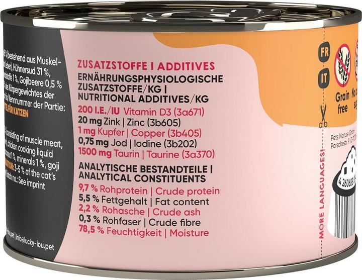 Image du produit Lucky Lou Nourriture humide pour chats (Adulte, 1 pcs, 245 g)