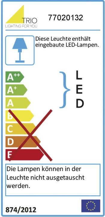 Energie-Label Trio Leuchten LED Klemmleuchte DUOline, schwarz matt, dimmbar Klemmleuchte 4017807472035 Duolin (850 lm)