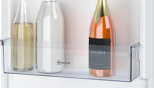 Actual product image Neff N 30, built-in fridge-freezer with bottom freezer compartment, 177.2 x 54.1 cm, drag hinge, KI586 (267 l)