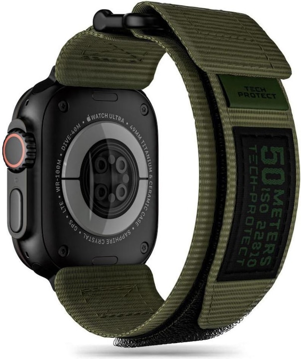 Tech-Protect Scout Pro Strap (100% original, Apple Watch Series 4, Apple Watch Series 5, Apple Watch Series 9, Apple Watch Series 6, Apple Watch Series 7, Apple Watch Series 8, Apple Watch SE, Apple Watch Ultra, Apple Watch Ultra 2)