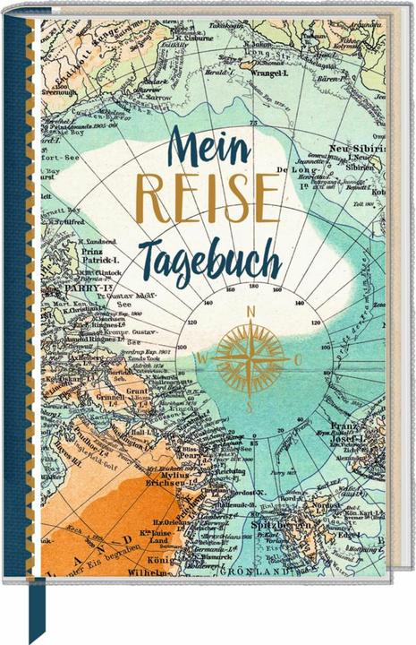 Travel Diary Map (Plain, Hardcover)