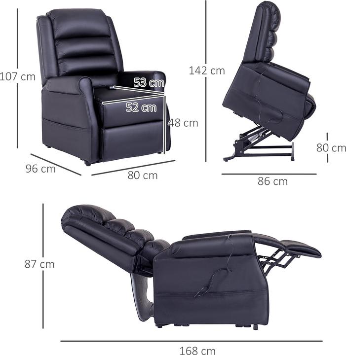 Produktbild Outsunny Sessel mit Aufstehhilfe
