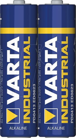 Actual product image Varta Battery Alkali Indust. AA Mignon LR6 4006 Ind - Battery - Mignon (AA) (2 pcs., AA, 2960 mAh)