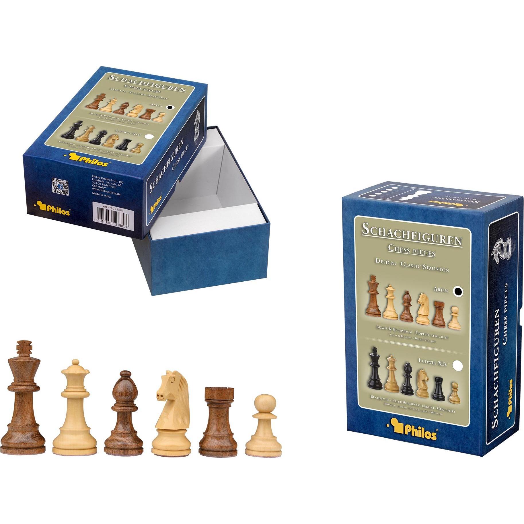 Philos Schachfig Artus ohne Schachfigurenbox (21871)