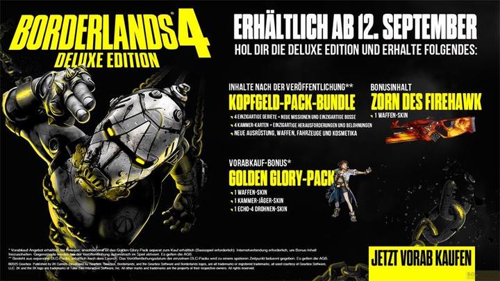 Produktbild 2K Games Borderlands 4 Deluxe Edition (PS5, DE)