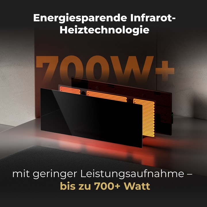 Immagine prodotto Aeno Riscaldatore radiante a infrarossi Premium Eco Smart LED GH4S (700 W)