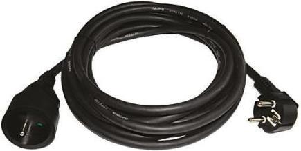 Image du produit RS PRO Rallonge 10M noire 2P+T (10 m, CEE 7/7)