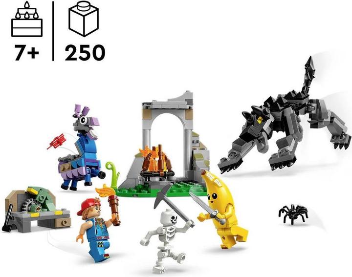 Actual product image LEGO Fortnite The camp of Schali and the spark plug artist (77075, LEGO Fortnite)