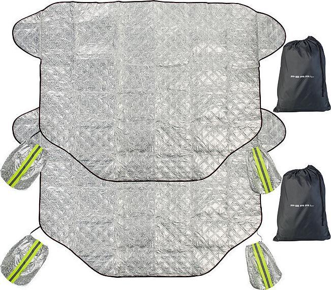 Image du produit Pearl Lot de 2 pare-brises/rétroviseurs anti-verglas 2en1 et pare-soleil