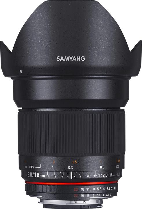 Immagine prodotto Samyang MF 16mm f/2.0 ED AS UMC CS Canon M (Canon EF-M, APS-C / DX)